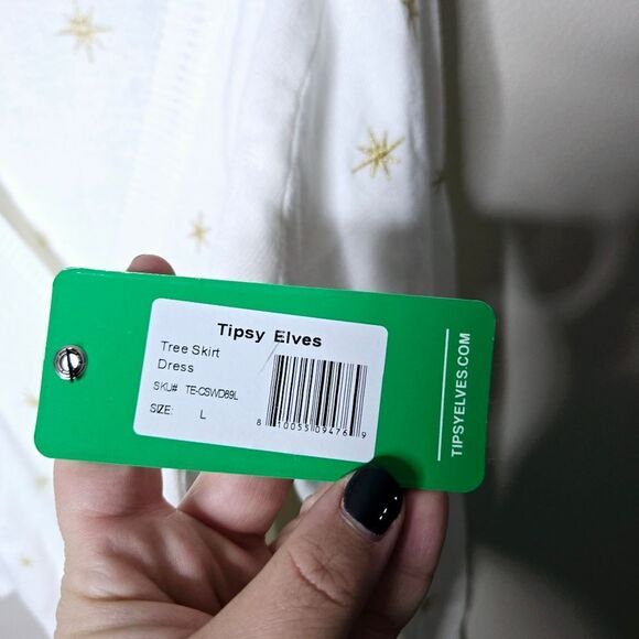 Tipsy Elves Tree Skirt Sweater Large Christmas - Picture 7 of 7